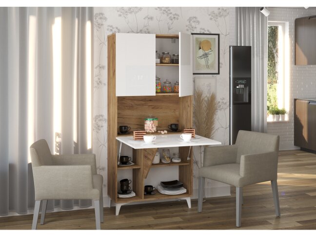 Pastatoma spintelė-stalas MEGAN 1 3