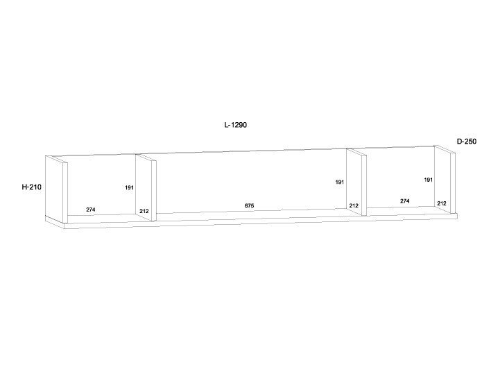 Pakabinama lentynėlė FRE-07 5