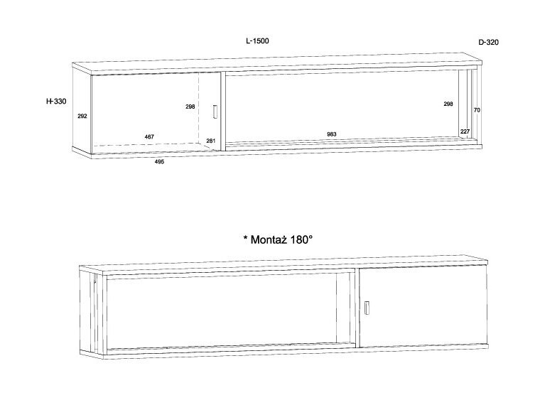 Pakabinama lentynėlė VEG-16 6 Pakabinama lentynėlė VEG-16 6