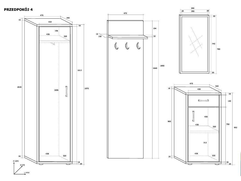 Prieškambario komplektas 4 2 Prieškambario komplektas 4 2
