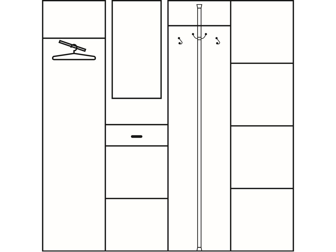 Prieškambario komplektas 5 1