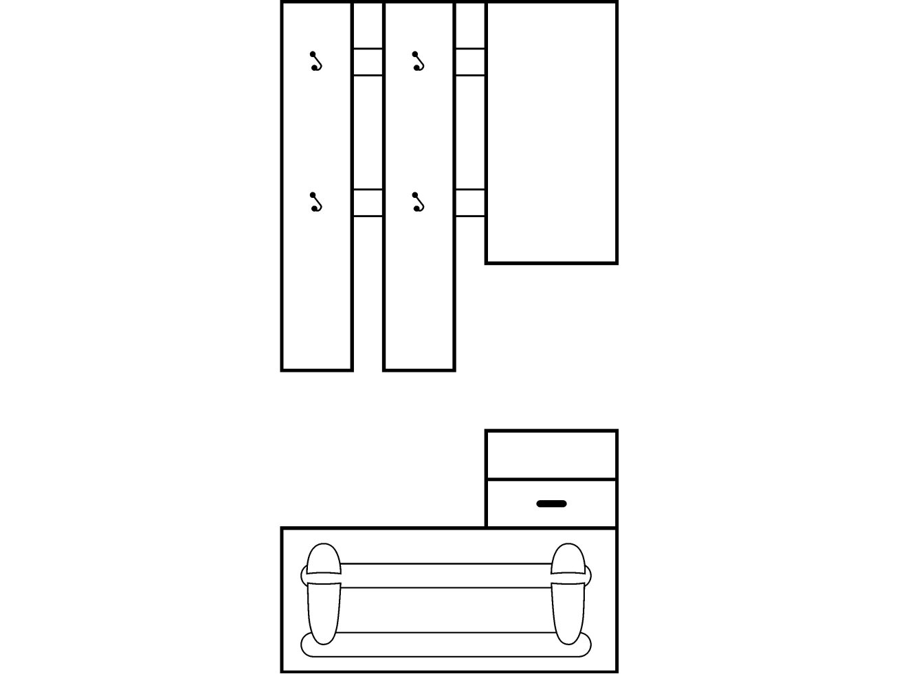 Prieškambario komplektas LUNA 2 Prieškambario komplektas LUNA 2