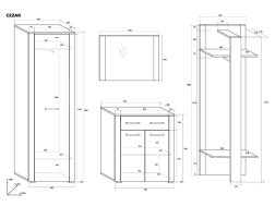 Prieškambario komplektas CEZAR