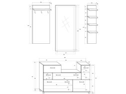 Prieškambario komplektas GRAND