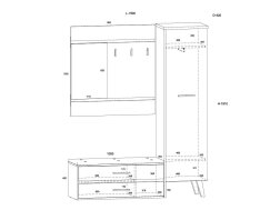Prieškambario komplektas NOR-18