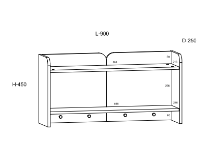 Prieškambario komplektas DOLCE 9 1 Prieškambario komplektas DOLCE 9 1