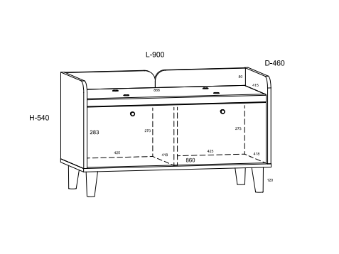 Prieškambario komplektas DOLCE 9 2 Prieškambario komplektas DOLCE 9 2