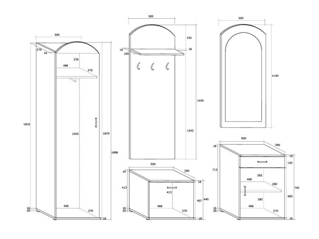 Prieškambario komplektas 2 2 Prieškambario komplektas 2 2