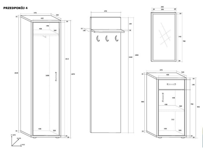 Prieškambario komplektas 4 2 Prieškambario komplektas 4 2