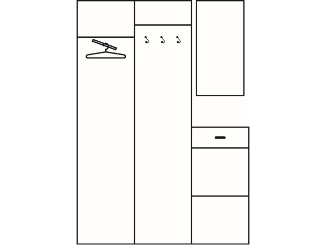 Prieškambario komplektas 4 1