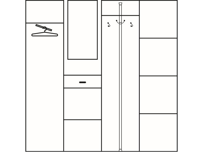 Prieškambario komplektas 5 1 Prieškambario komplektas 5 1