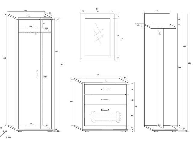 Prieškambario komplektas 6 2 Prieškambario komplektas 6 2