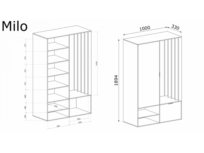 Prieškambaris MILO UNI 1 Prieškambaris MILO UNI 1