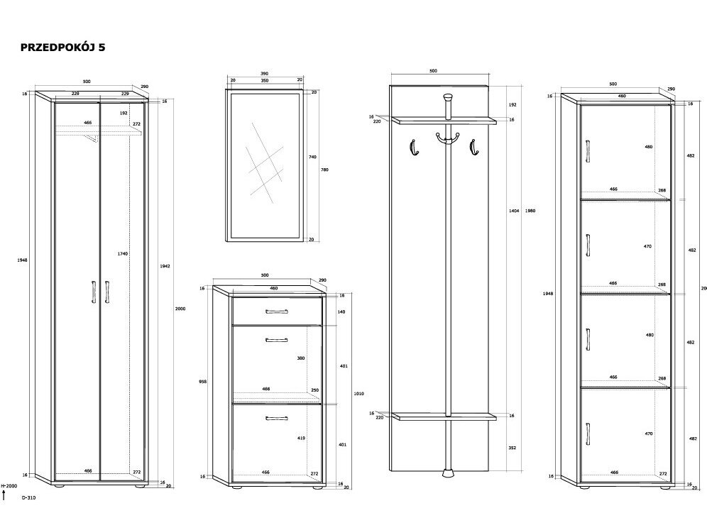 Prieškambario komplektas 5 2 Prieškambario komplektas 5 2