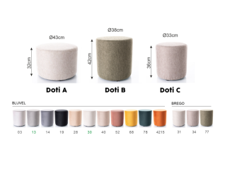 Pufas DOTI B VELVET