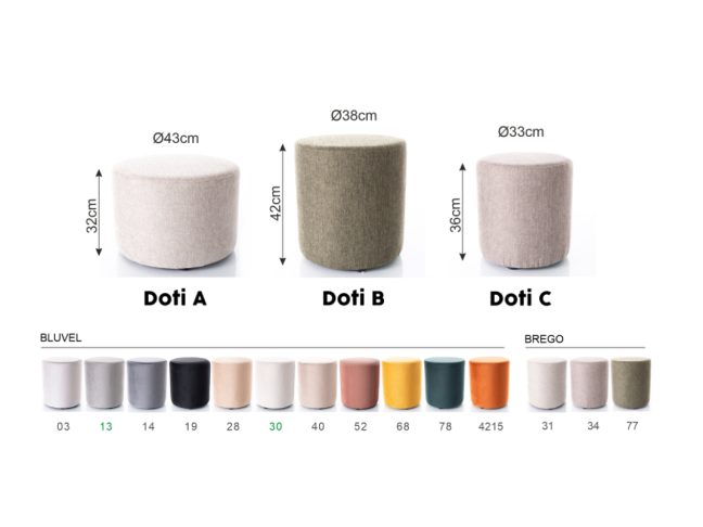 Pufas DOTI A VELVET 5 Pufas DOTI A VELVET 5