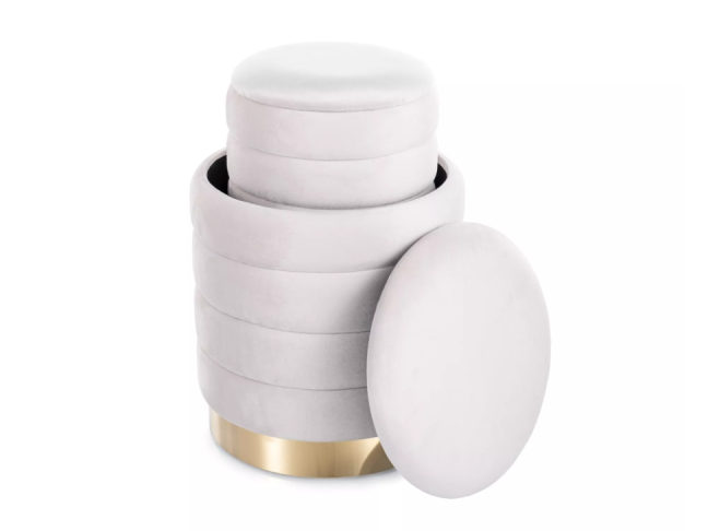 Pufų rinkinys BRITTA VELVET 2