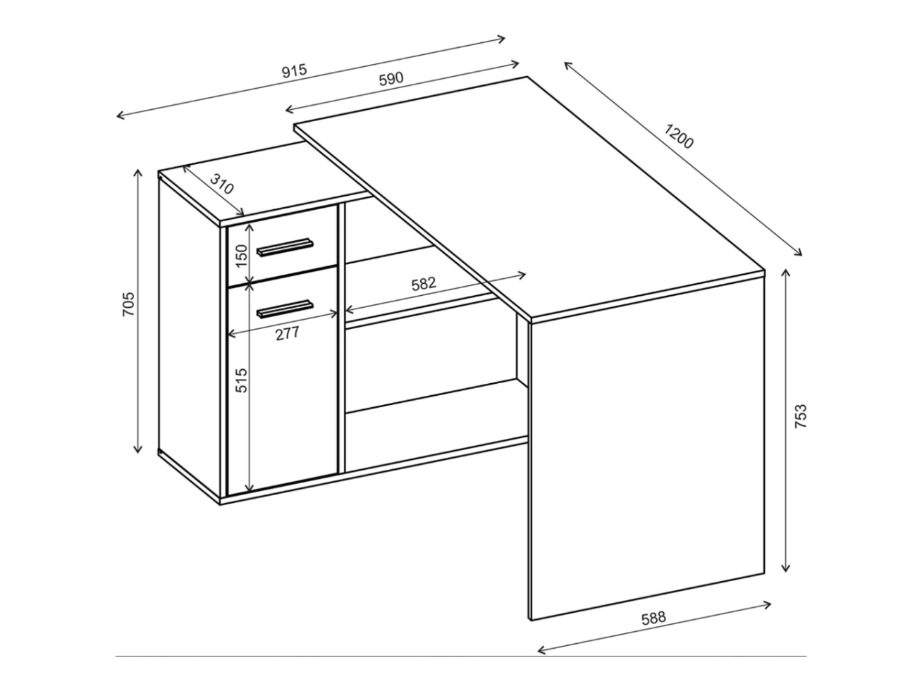 Rašomasis stalas LENA 2 Rašomasis stalas LENA 2