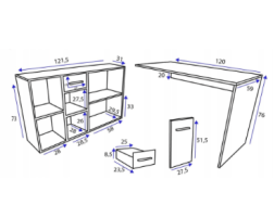 Rašomasis stalas DIEGO