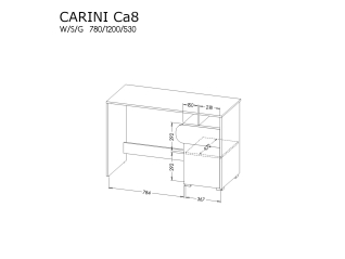 Rašomasis stalas CARINI CA8