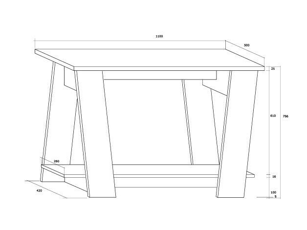 Rašomasis stalas VIA-01 6