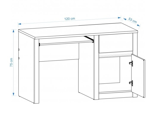 Rašomasis Stalas MONTANA B1 1 Rašomasis Stalas MONTANA B1 1