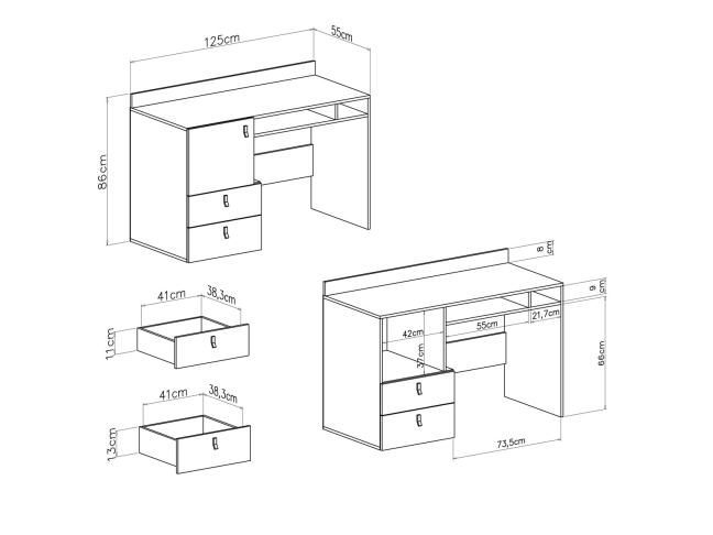 Rašomasis stalas PL9 1 Rašomasis stalas PL9 1