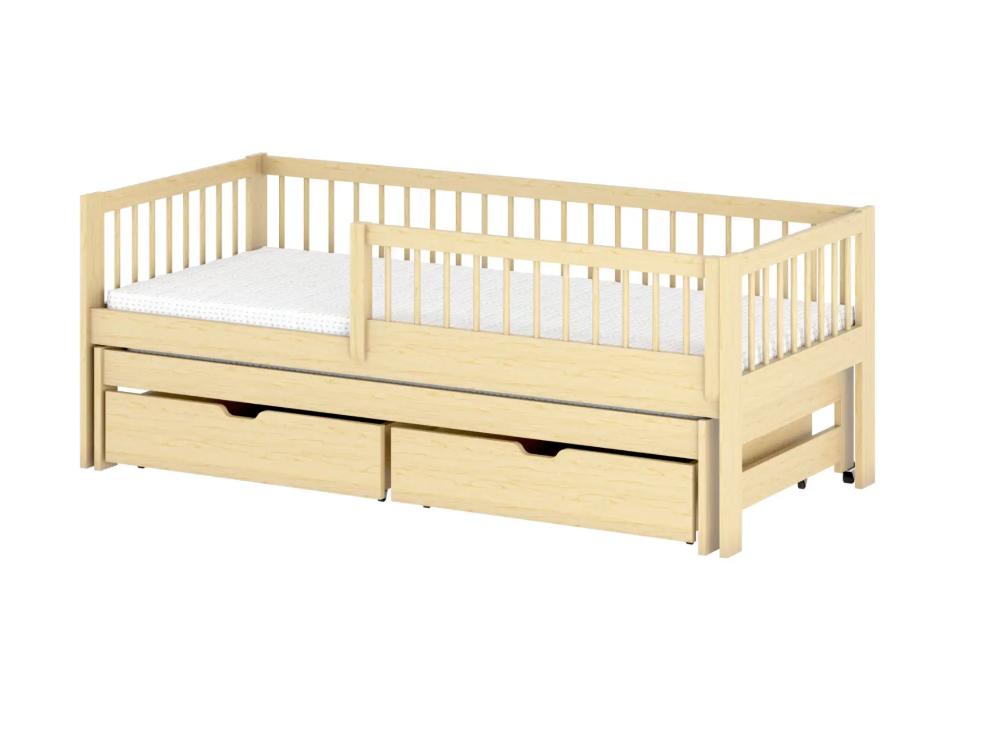 Dvigulė vaikiška lova su stalčiais SOFTI 90x200 10 Dvigulė vaikiška lova su stalčiais SOFTI 90x200 10