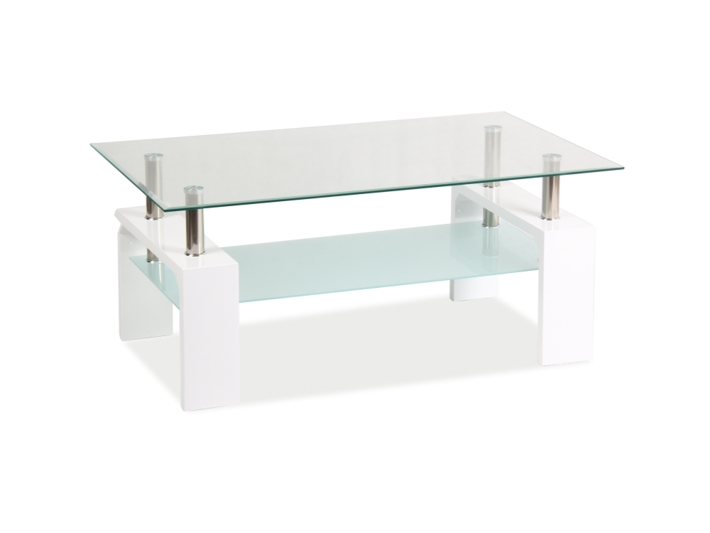 Stiklinis žurnalinis staliukas LISA BASIC II 2