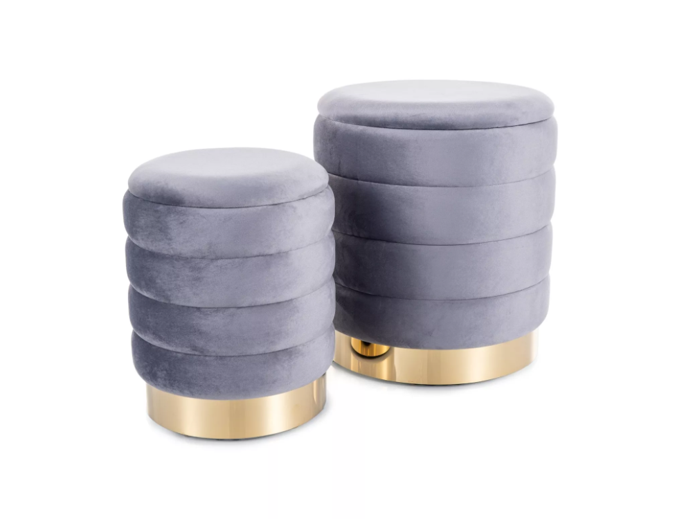 Pufų rinkinys BRITTA VELVET 5