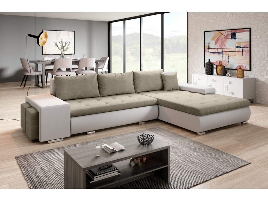 Minkštas kampas SORENTO su PUFA 3 Minkštas kampas SORENTO su PUFA 3