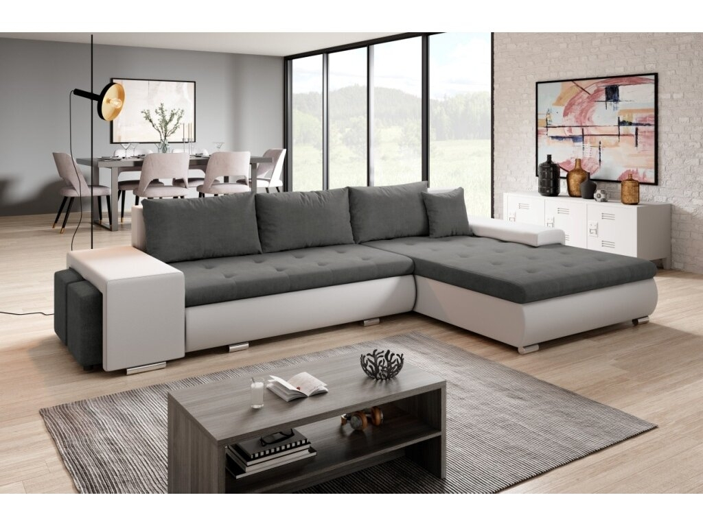 Minkštas kampas SORENTO su PUFA 7 Minkštas kampas SORENTO su PUFA 7