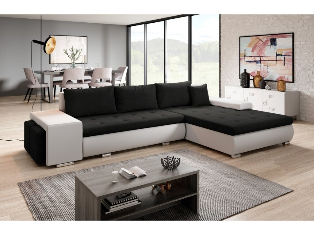 Minkštas kampas SORENTO su PUFA 2 Minkštas kampas SORENTO su PUFA 2