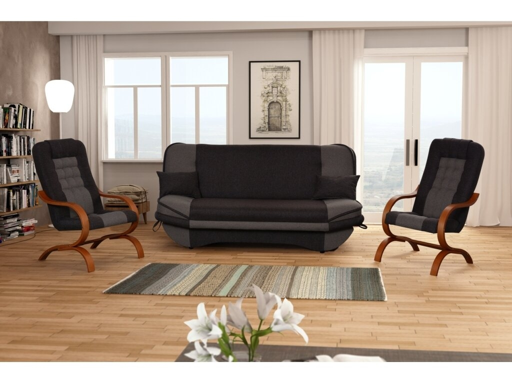 Minkštų baldu komplektas Grzes 3+1+1 4 Minkštų baldu komplektas Grzes 3+1+1 4