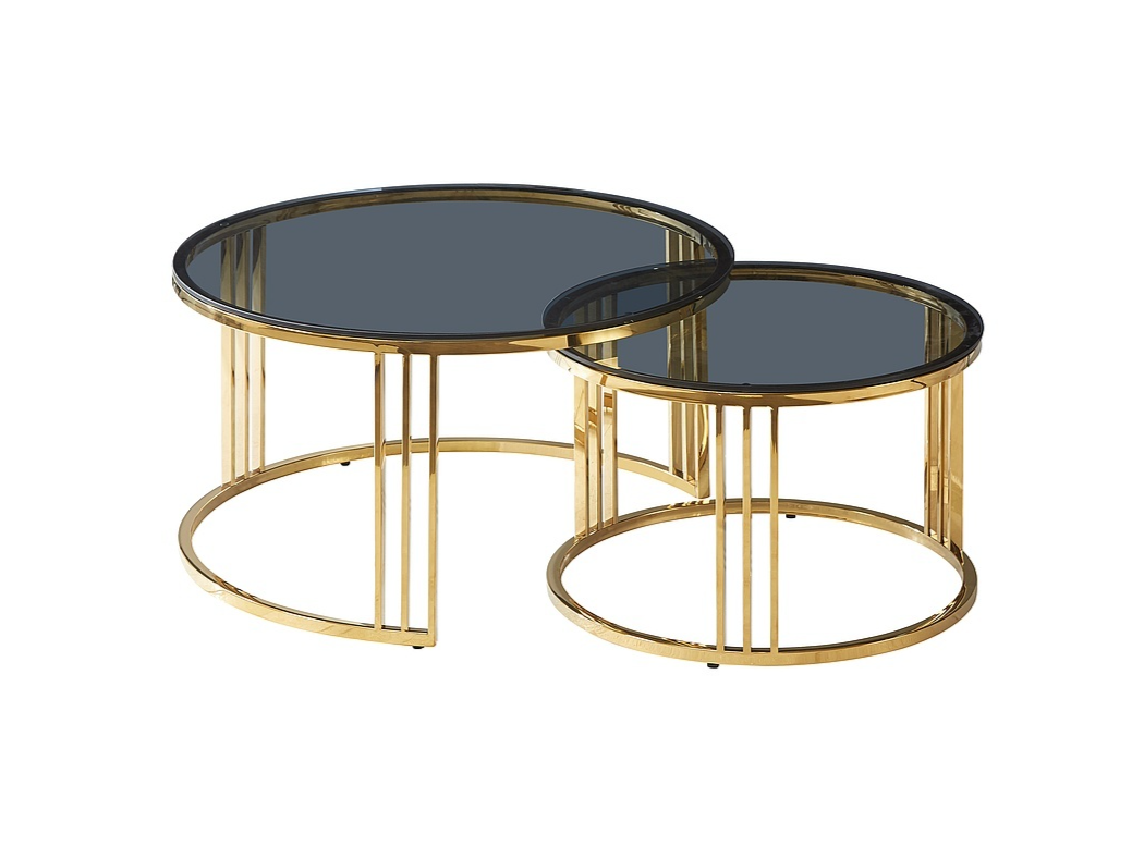 Stiklinis kavos staliukų rinkinys VIENNA 1