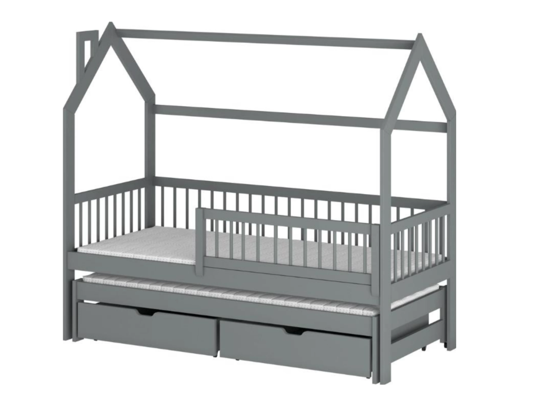 Dvigulė vaikiška lova su stalčiais PAPI 90x190 12 Dvigulė vaikiška lova su stalčiais PAPI 90x190 12