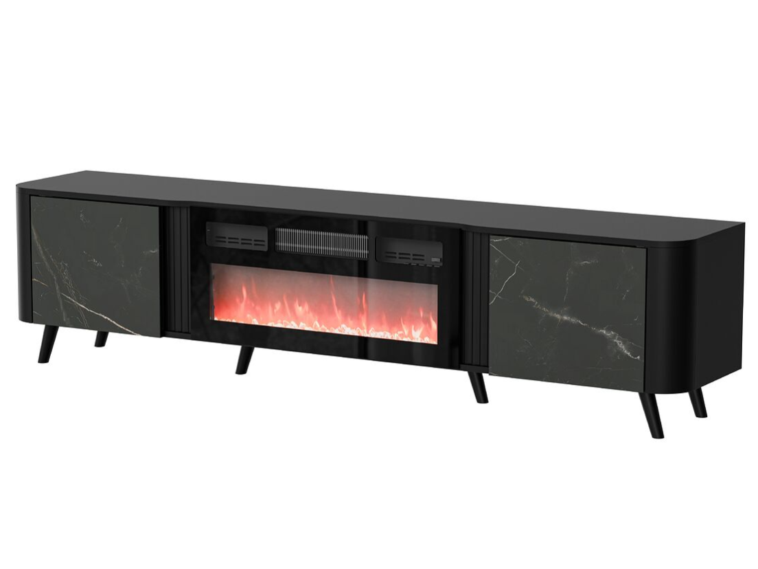 TV Staliukas VOLARE EF 200 su elektriniu židiniu 9