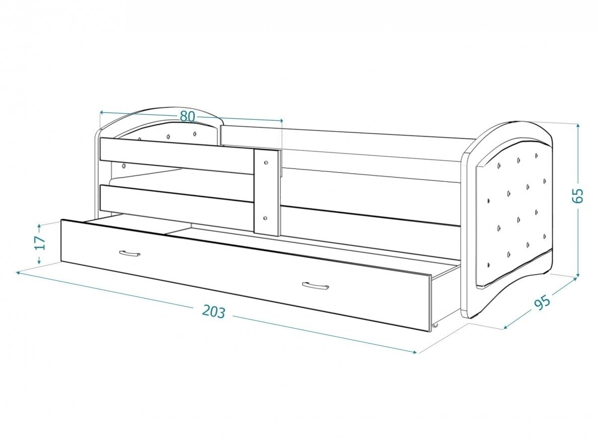 Vaikiška lova MEGI K 3 Vaikiška lova MEGI K 3
