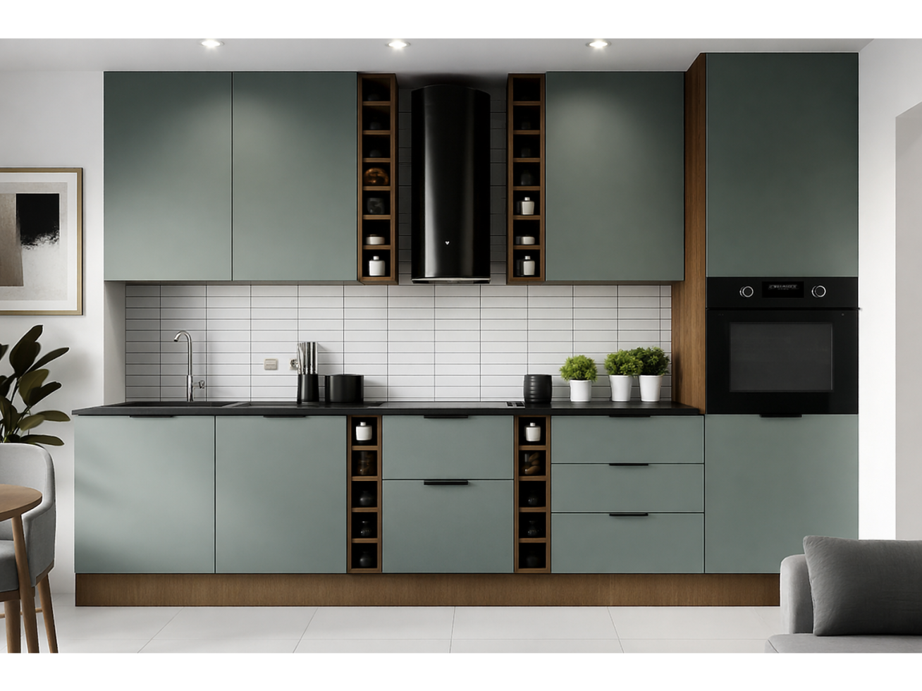 Virtuvės komplektas SORENTO GREEN 330 10