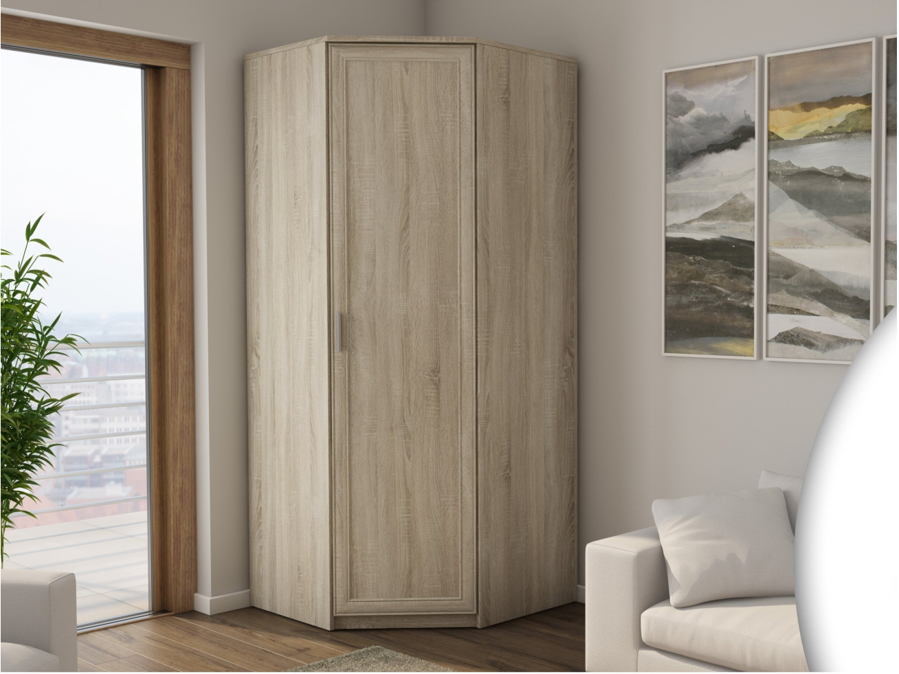 Kampinė spinta MBL 85/200 6 Kampinė spinta MBL 85/200 6