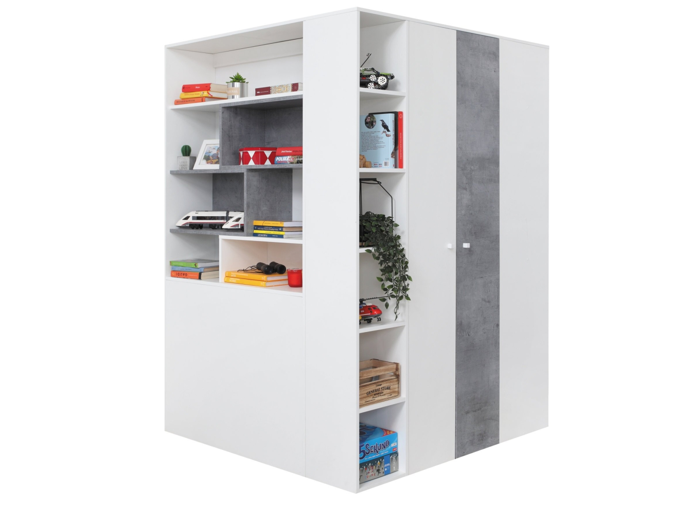 Kampinė spinta-drabužinė SI1 6 Kampinė spinta-drabužinė SI1 6