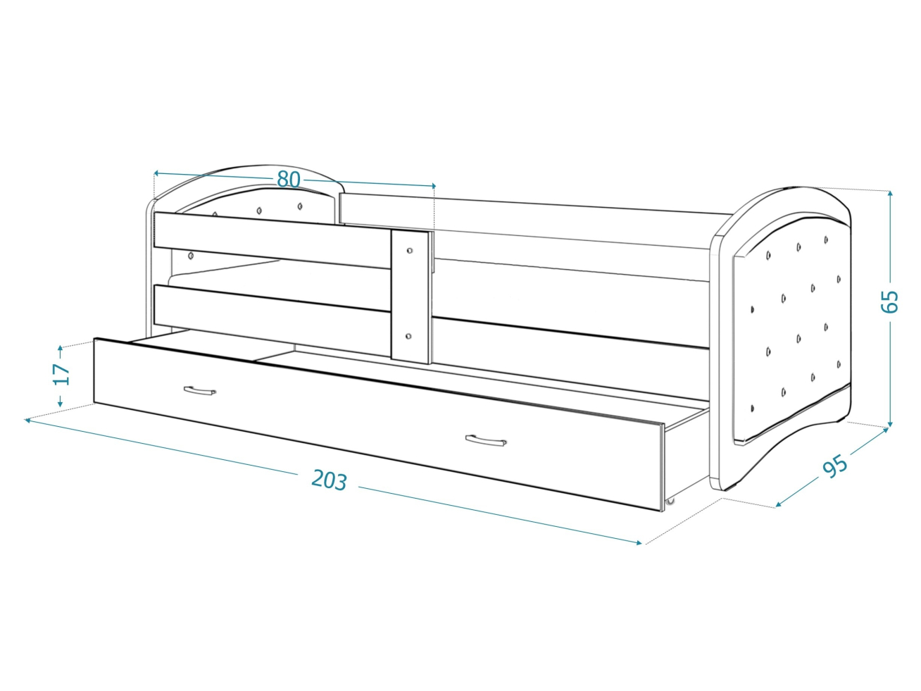 Vaikiška lova MEGI G 5 Vaikiška lova MEGI G 5