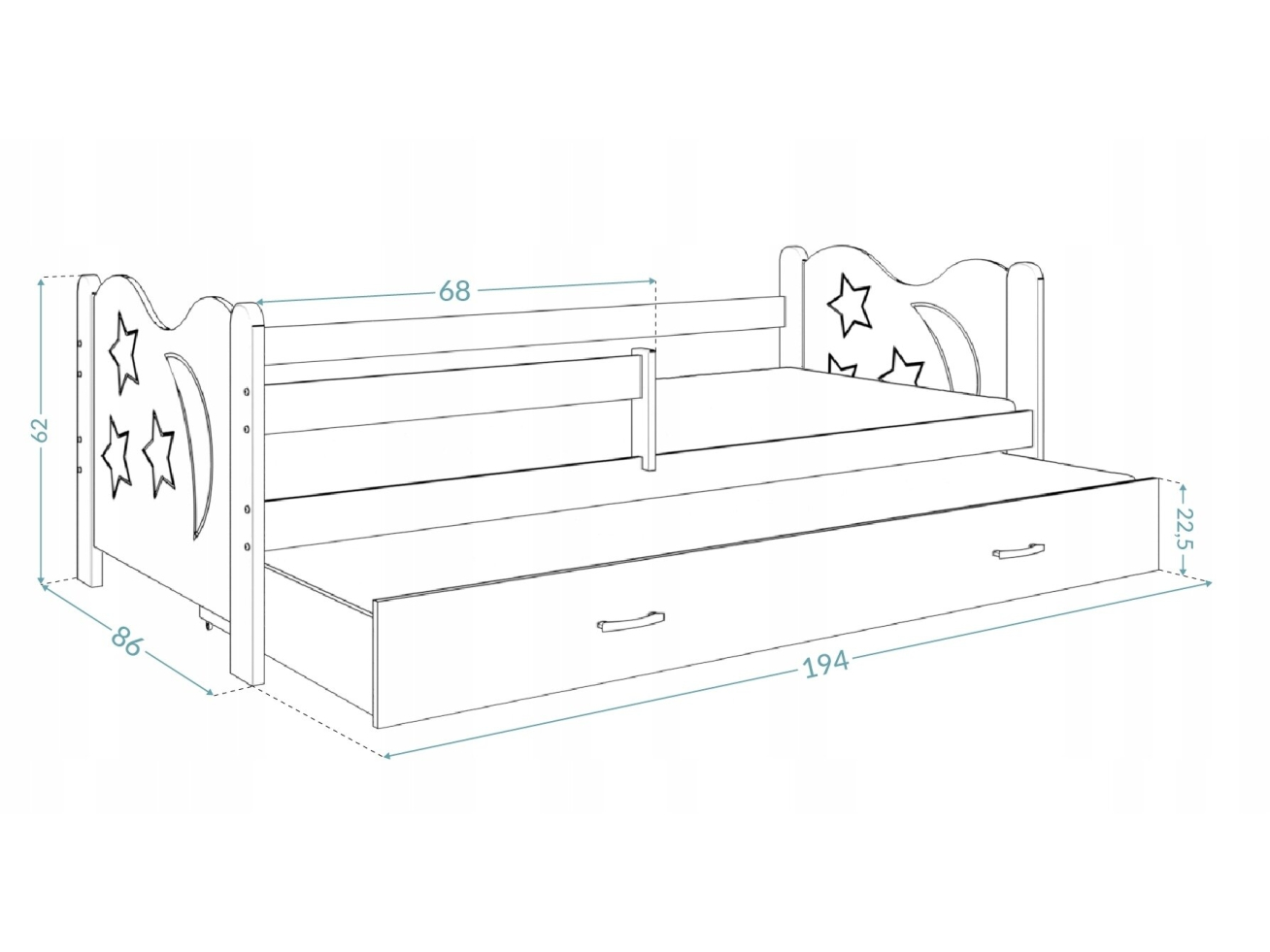 Vaikiška lova MIKOLAJ 12