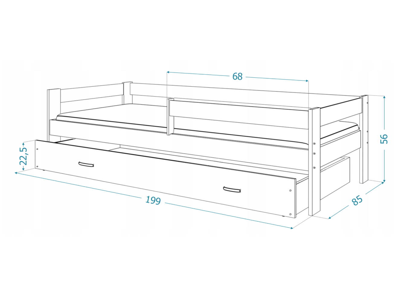 Vaikiška lova HUGO 12 Vaikiška lova HUGO 12