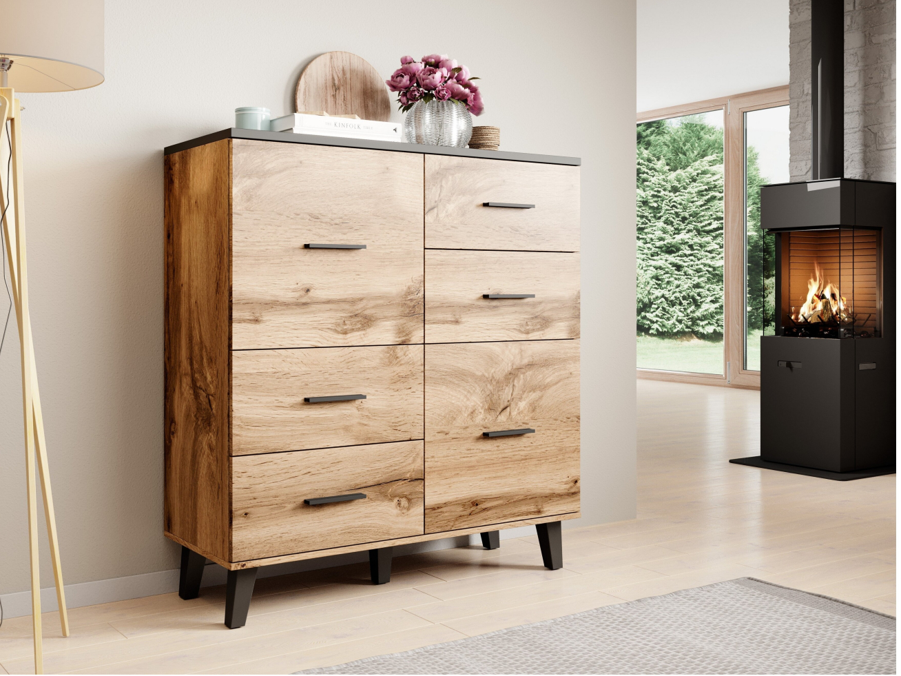 Komoda LOTTA 110 2D4S 1 Komoda LOTTA 110 2D4S 1