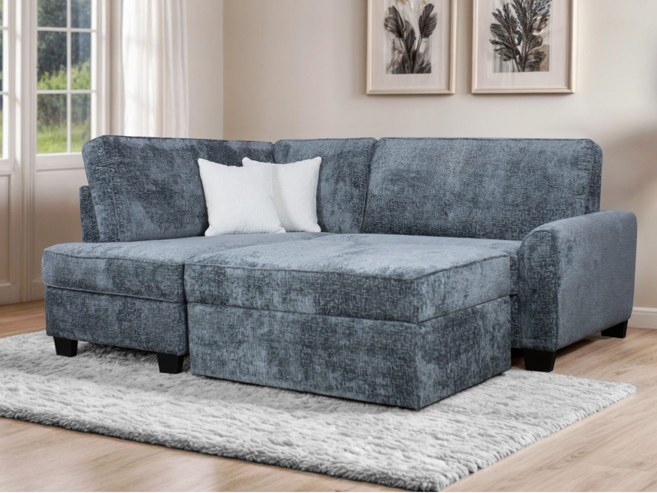 Minkštas kampas POTTER SU PUFA 4 Minkštas kampas POTTER SU PUFA 4