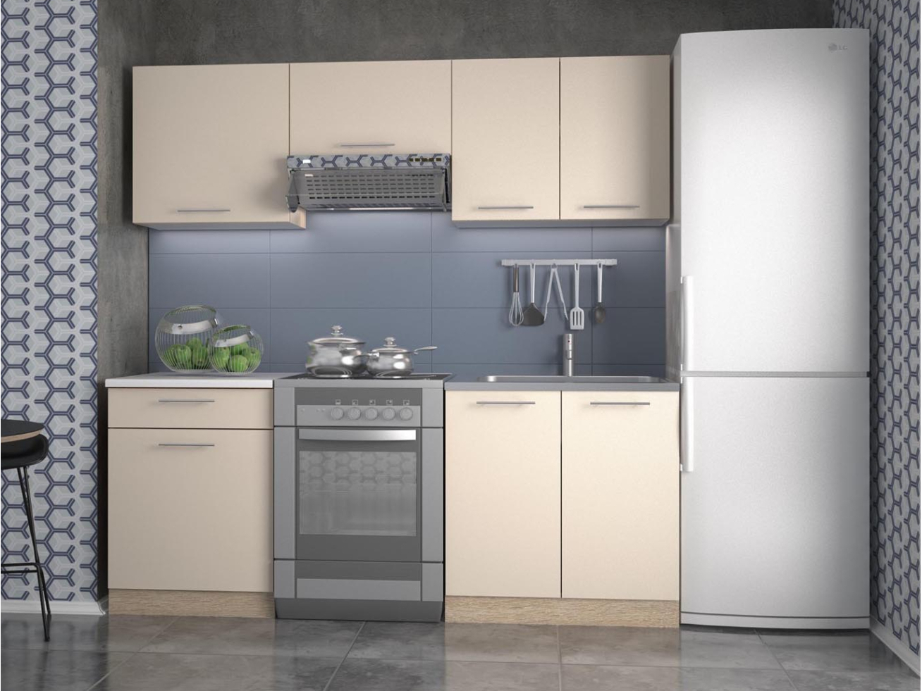 Virtuvės komplektas MARIJA 200 3 Virtuvės komplektas MARIJA 200 3