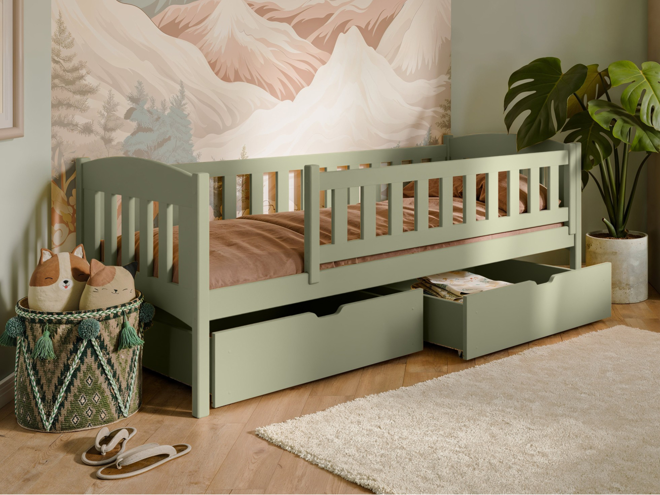 Vaikiška lova su stalčiais GUCIO 80x160 26