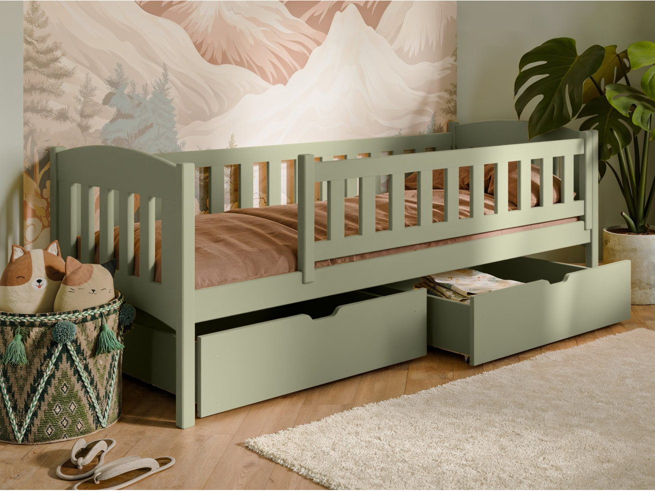 Vaikiška lova su stalčiais GUCIO 80x180 24