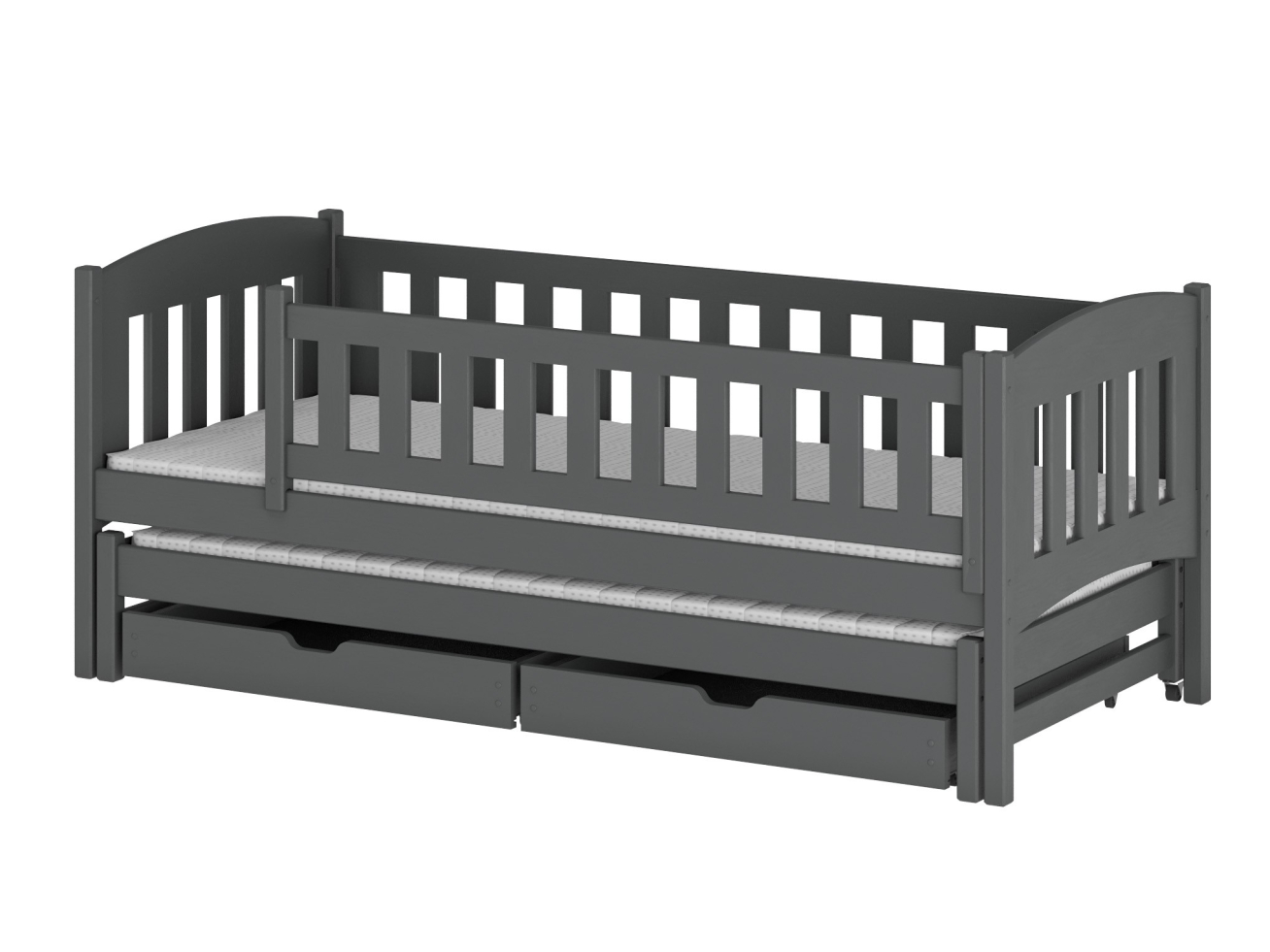 Dvigulė vaikiška lova su stalčiais AMELKA 80x200 11